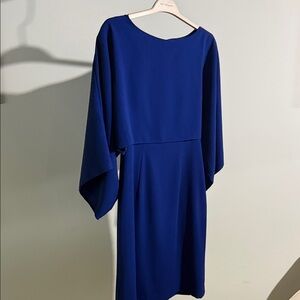 Trina Turk Royal Blue Long Sleeve Dress
